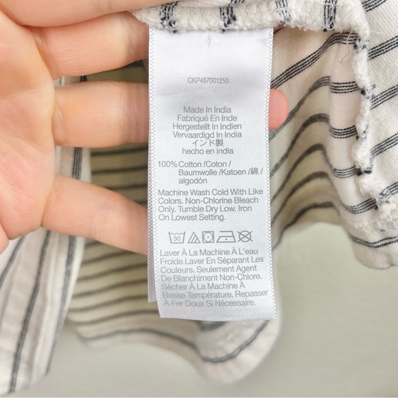 Madewell Men's Large Garment-Dyed Allday Crewneck Tee Stripes Lighthouse T-Shirt - Picture 8 of 16